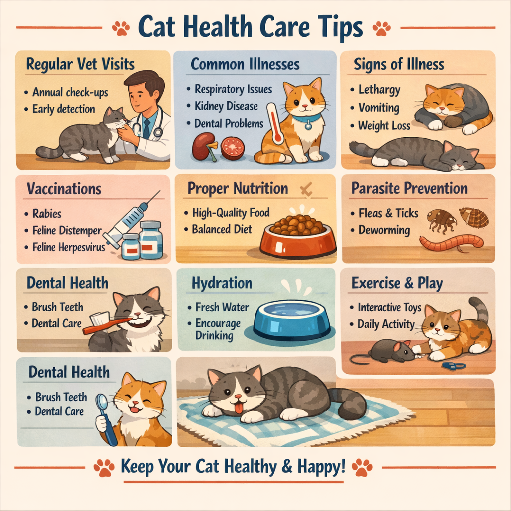 cat health care essentials infographic (1)